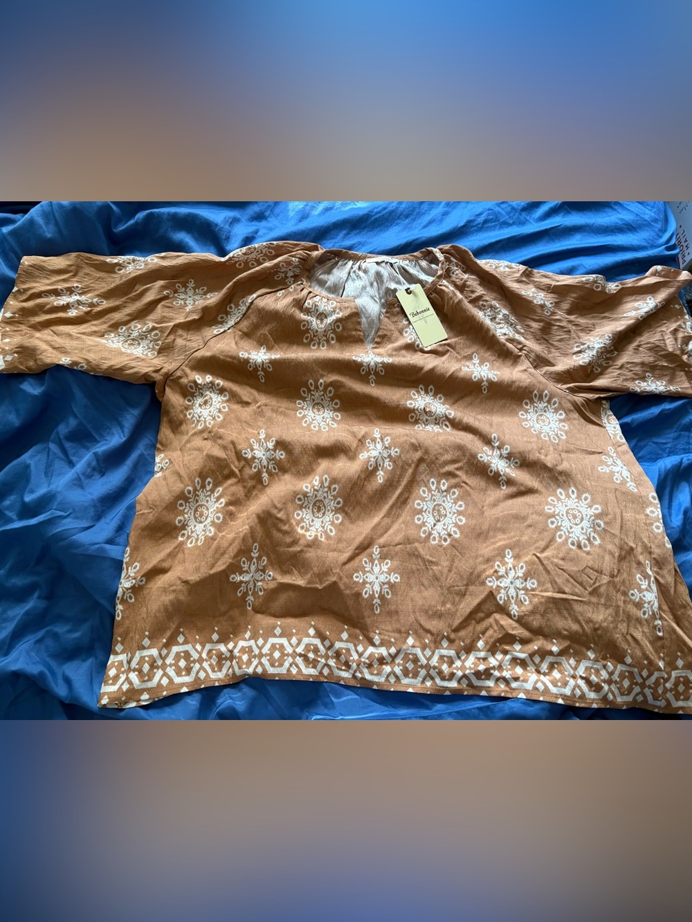 Bebonnie 3XL Brown Blouse